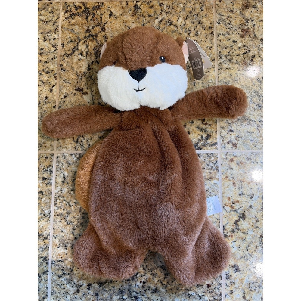 Baby Ganz Brown Flat a Pat Squirrel Plush Stuffed Animal Toy Lovey Security NEW